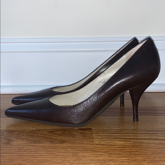 COACH Amy Tumbld Kidskin heels - Picture 3 of 8